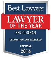 Lawyer of the Year Badge - 2016 - Defamation and Media Law