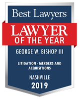 Lawyer of the Year Badge - 2019 - Litigation - Mergers and Acquisitions