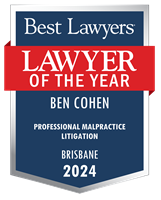 Lawyer of the Year Badge - 2024 - Professional Malpractice Litigation
