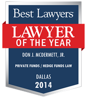 Lawyer of the Year Badge - 2014 - Private Funds / Hedge Funds Law