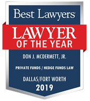 Lawyer of the Year Badge - 2019 - Private Funds / Hedge Funds Law