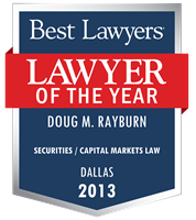 Lawyer of the Year Badge - 2013 - Securities / Capital Markets Law