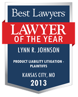 Lawyer of the Year Badge - 2013 - Product Liability Litigation - Plaintiffs