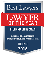 Lawyer of the Year Badge - 2016 - Business Organizations (including LLCs and Partnerships)
