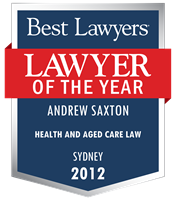 Lawyer of the Year Badge - 2012 - Health and Aged Care Law
