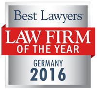 Law Firm of the Year Badge for 2016 Germany
