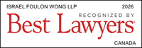 Israel Foulon Wong Recognized by Best Lawyers 2026 Canada