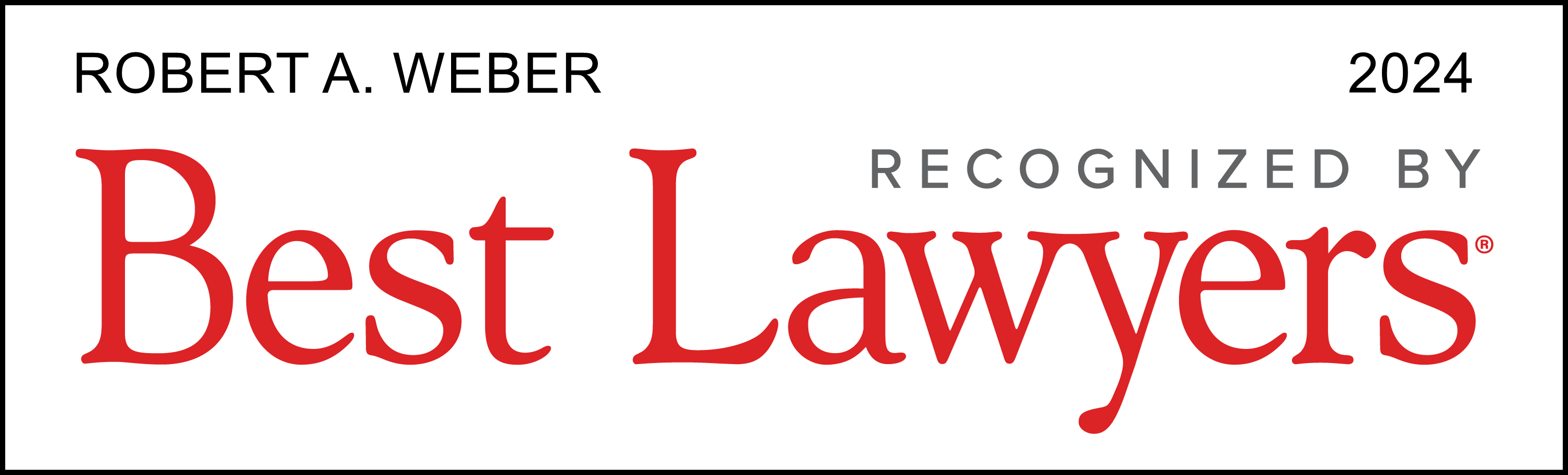 Robert Weber Best Lawyers - Lawyer Logo