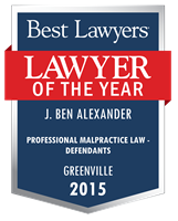 Lawyer of the Year Badge - 2015 - Professional Malpractice Law - Defendants