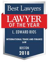 Lawyer of the Year Badge - 2018 - International Trade and Finance Law