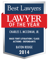 Lawyer of the Year Badge - 2014 - Mass Tort Litigation / Class Actions - Defendants