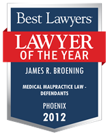 Lawyer of the Year Badge - 2012 - Medical Malpractice Law - Defendants