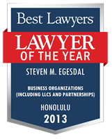 Lawyer of the Year Badge - 2013 - Business Organizations (including LLCs and Partnerships)