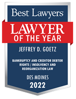 Lawyer of the Year Badge - 2022 - Bankruptcy and Creditor Debtor Rights / Insolvency and Reorganization Law