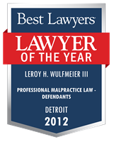 Lawyer of the Year Badge - 2012 - Professional Malpractice Law - Defendants