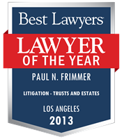 Lawyer of the Year Badge - 2013 - Litigation - Trusts and Estates