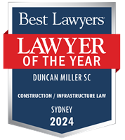 Lawyer of the Year Badge - 2024 - Construction / Infrastructure Law