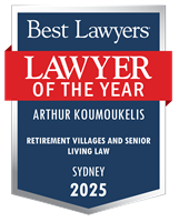 Lawyer of the Year Badge - 2025 - Retirement Villages and Senior Living Law