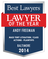 Lawyer of the Year Badge - 2014 - Mass Tort Litigation / Class Actions - Plaintiffs