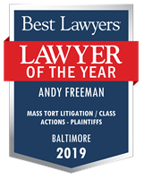 Lawyer of the Year Badge - 2019 - Mass Tort Litigation / Class Actions - Plaintiffs