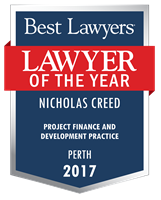 Lawyer of the Year Badge - 2017 - Project Finance and Development Practice
