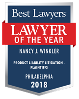 Lawyer of the Year Badge - 2018 - Product Liability Litigation - Plaintiffs