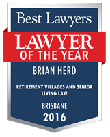 Lawyer of the Year Badge - 2016 - Retirement Villages and Senior Living Law