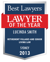 Lawyer of the Year Badge - 2013 - Retirement Villages and Senior Living Law