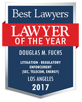 Lawyer of the Year Badge - 2017 - Litigation - Regulatory Enforcement (SEC, Telecom, Energy)