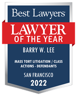 Lawyer of the Year Badge - 2022 - Mass Tort Litigation / Class Actions - Defendants