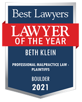 Lawyer of the Year Badge - 2021 - Professional Malpractice Law - Plaintiffs