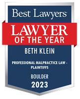 Lawyer of the Year Badge - 2023 - Professional Malpractice Law - Plaintiffs