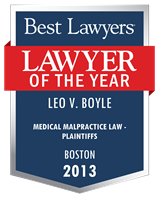 Lawyer of the Year Badge - 2013 - Medical Malpractice Law - Plaintiffs