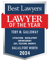Lawyer of the Year Badge - 2024 - Litigation - Regulatory Enforcement (SEC, Telecom, Energy)
