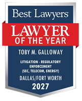 Lawyer of the Year Badge - 2027 - Litigation - Regulatory Enforcement (SEC, Telecom, Energy)