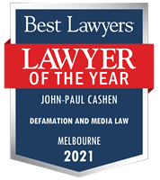 Lawyer of the Year Badge - 2021 - Defamation and Media Law
