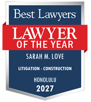 Lawyer of the Year Badge - 2027 - Litigation - Construction