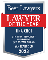 Lawyer of the Year Badge - 2023 - Litigation - Regulatory Enforcement (SEC, Telecom, Energy)