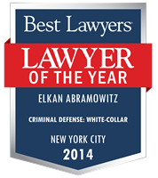 Lawyer of the Year Badge - 2014 - Criminal Defense: White-Collar