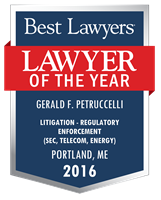 Lawyer of the Year Badge - 2016 - Litigation - Regulatory Enforcement (SEC, Telecom, Energy)