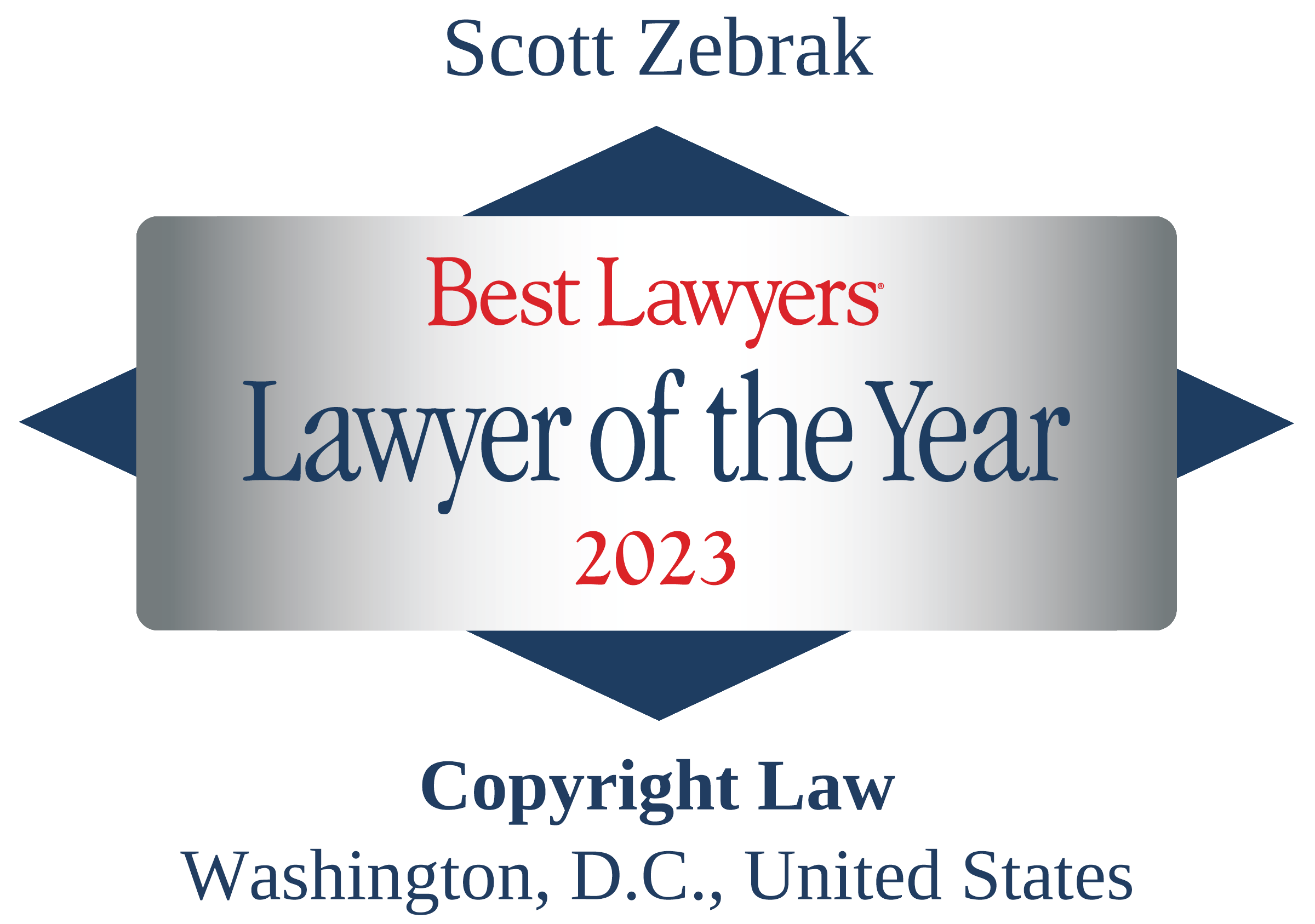 Best Lawyers - Scott Zebrak, O+Z, Lawyer of the Year 2023, Traditional Logo
