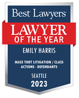 Lawyer of the Year Badge - 2023 - Mass Tort Litigation / Class Actions - Defendants