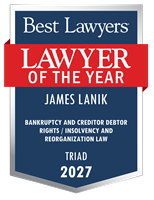 Lawyer of the Year Badge - 2027 - Bankruptcy and Creditor Debtor Rights / Insolvency and Reorganization Law
