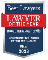 Lawyer of the Year Badge - 2023 - Entertainment Law - Motion Pictures and Television