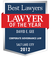 Lawyer of the Year Badge - 2012 - Corporate Governance Law