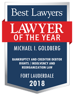 Lawyer of the Year Badge - 2018 - Bankruptcy and Creditor Debtor Rights / Insolvency and Reorganization Law