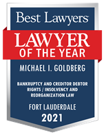 Lawyer of the Year Badge - 2021 - Bankruptcy and Creditor Debtor Rights / Insolvency and Reorganization Law