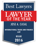 Lawyer of the Year Badge - 2016 - International Trade and Finance Law