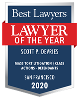 Lawyer of the Year Badge - 2020 - Mass Tort Litigation / Class Actions - Defendants