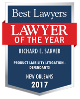 Lawyer of the Year Badge - 2017 - Product Liability Litigation - Defendants